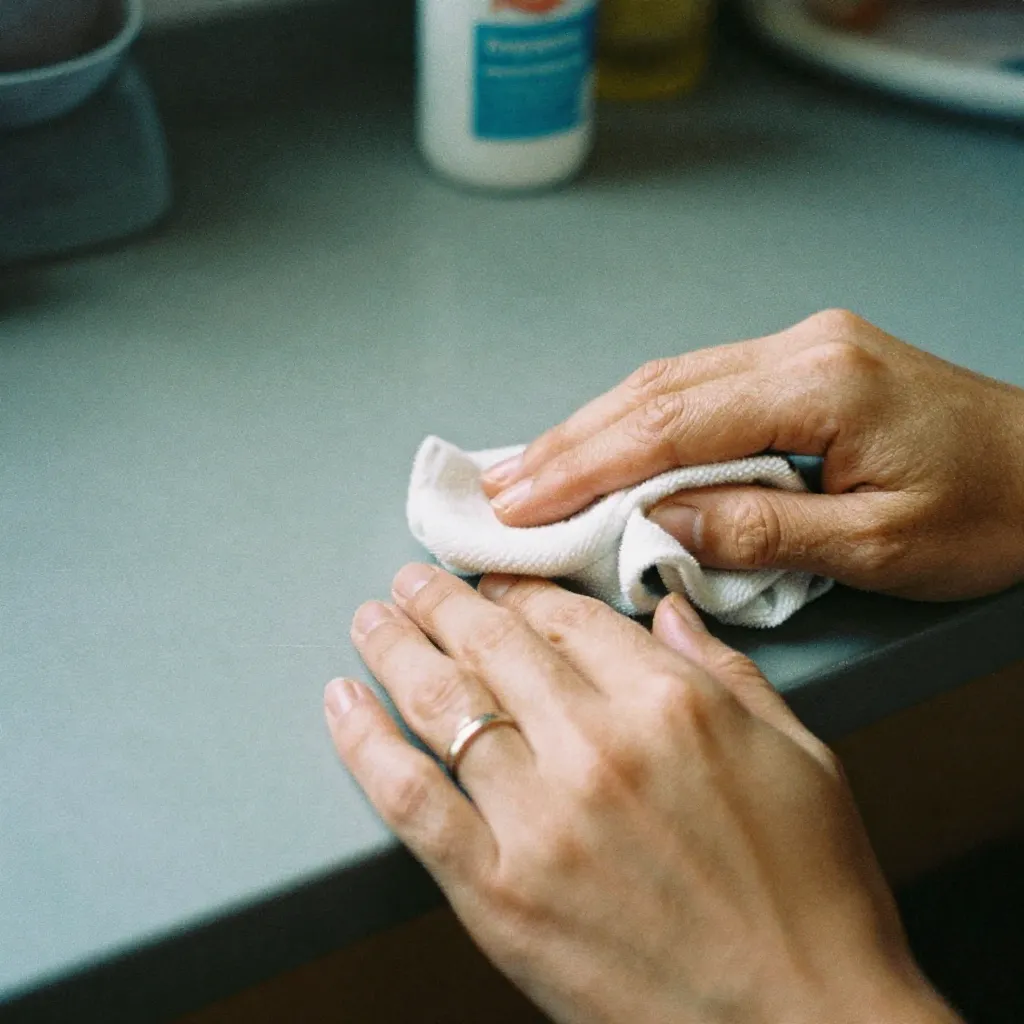 Weekly maintenance routine in progress